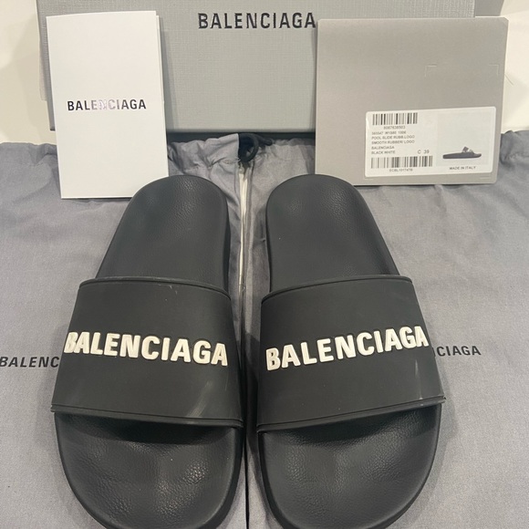 Women’s Balenciaga Slides - Size 9/39 - Picture 1 of 6
